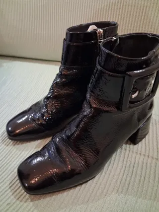 Stivaletti Elvio Zanon n.36 vernice nera