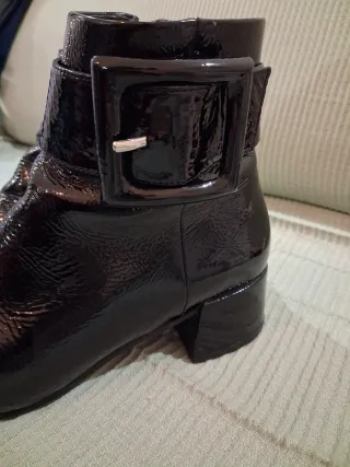 Stivaletti Elvio Zanon n.36 vernice nera