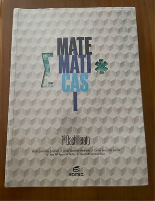 libro matemáticas 1 bachillerato