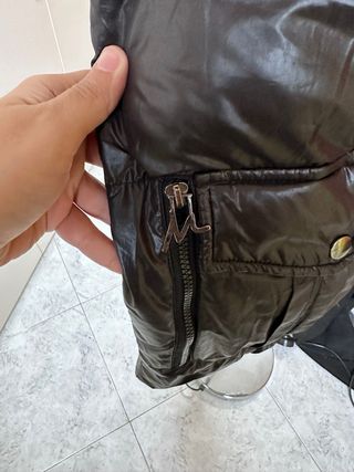 Moncler Gilet Piumino Cappuccio Nero Taglia XL