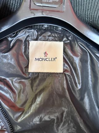 Moncler Gilet Piumino Cappuccio Nero Taglia XL