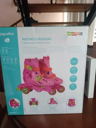 Patines Juguettos 3 Ruedas Rosa 3+