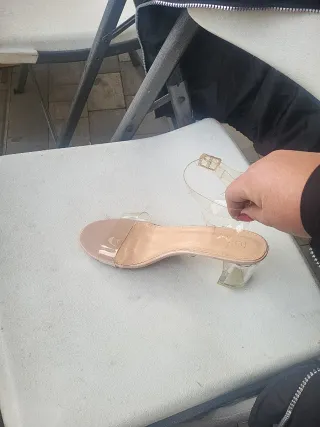 Sandalia transparentes Tacón Transparente