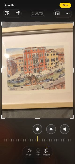 Acquerello scorcio veneziano Fondamenta Ormesini