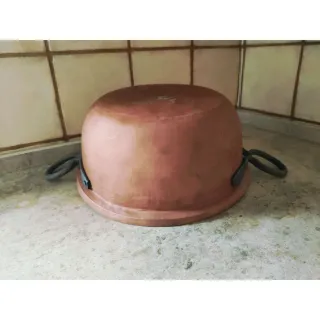 Olla Cobre Asas Hierro