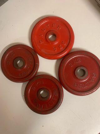 Discos de pesas Salter 2kg y 3kg