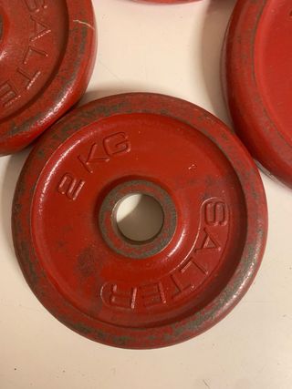 Discos de pesas Salter 2kg y 3kg