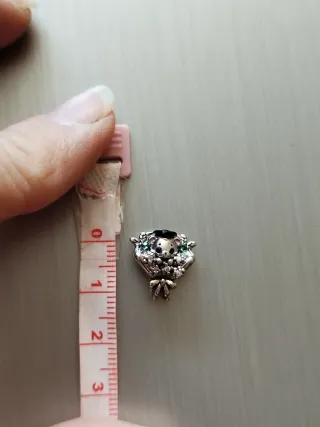 Pendente orsetto in argento con cappello