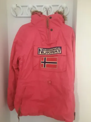 Abrigo Geographical Norway rosa mujer