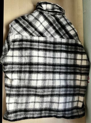 Chaqueta Zara cuadros blanco y negro