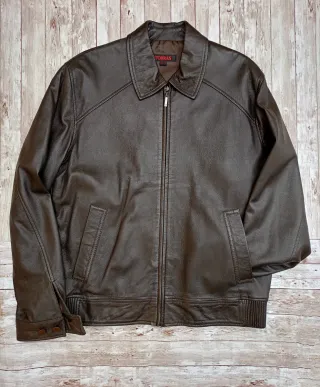 Chaqueta de hombre en piel, TORRAS, talla 52.