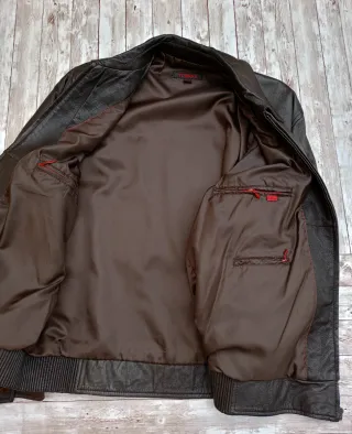 Chaqueta de hombre en piel, TORRAS, talla 52.