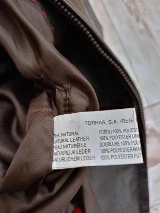 Chaqueta de hombre en piel, TORRAS, talla 52.