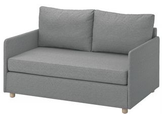 Sofá cama 2 plazas gris tela