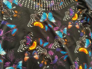 Vestido corto mujer mariposas tachuelas