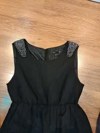 Vestido fiesta premamá talla M negro