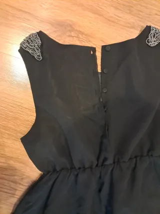 Vestido fiesta premamá talla M negro