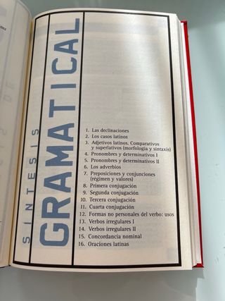 Síntesis de gramática y diccionario básico latín