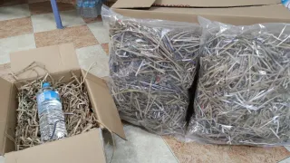 Cartón triturado para embalaje