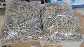 Cartón triturado para embalaje