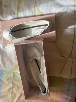Bailarinas plateadas talla 39