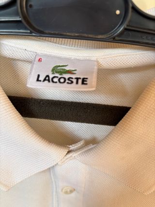 Polo Lacoste Mundial Fútbol Blanco