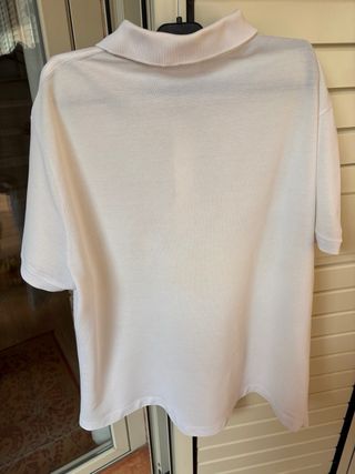 Polo Lacoste Mundial Fútbol Blanco