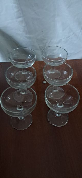 Lote copas y vasos de cristal