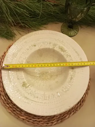 Juego de 4 platos hondos verdes