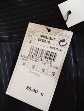 Traje Tintoretto Negro y Naranja Nuevo