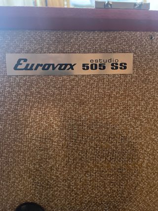 Giradischi Vintage Eurovox Rosso e Beige
