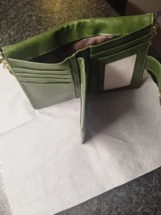 Cartera monedero mujer verde