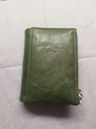 Cartera monedero mujer verde