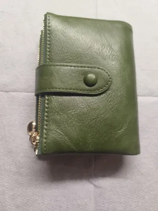 Cartera monedero mujer verde