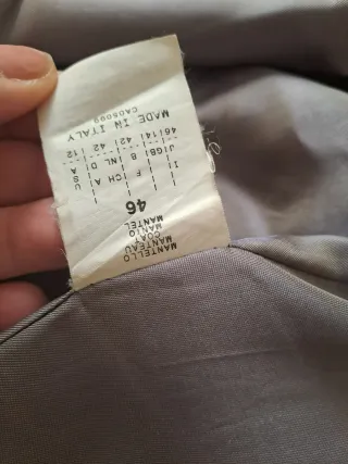 Cappotto vintage made in Italy spina pesce 46