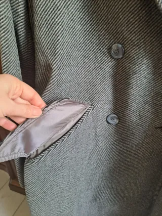 Cappotto vintage made in Italy spina pesce 46