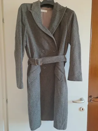 Cappotto vintage made in Italy spina pesce 46