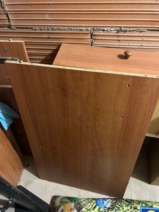 Escritorio madera con cajón extraíble