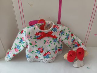 Barbie maglia pigiama,ciabattine.