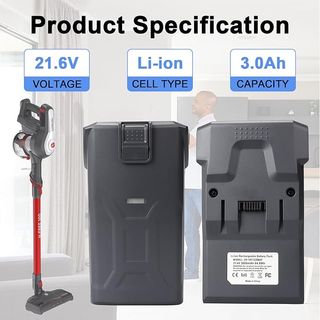 MXJFYY Batería 21,6V 3000mAh 64,8WH Hoover H-Free
