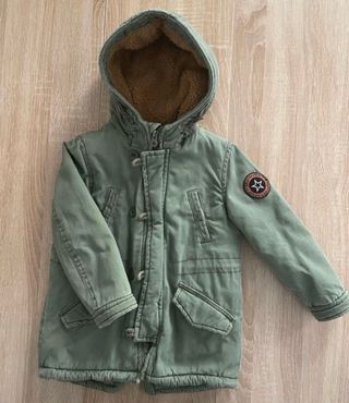 Parka bimbo Terranova verde con cappuccio