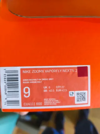 Nike ZoomX Vaporfly Next% 2 Talla 42.5
