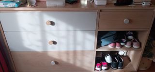 Cómoda Maisons du Monde madera y blanco