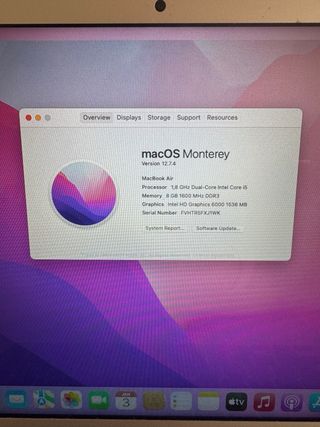 MacBook Air 2017 Plata