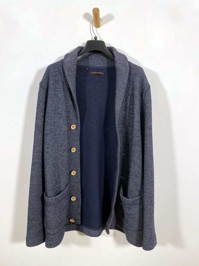 Chaqueta Cardigan Adolfo Dominguez Azul