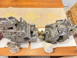 Barco y accesorios pecera gran tamaño