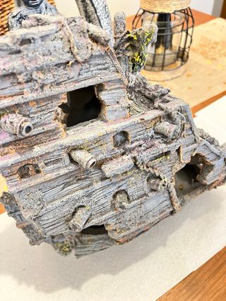 Barco y accesorios pecera gran tamaño