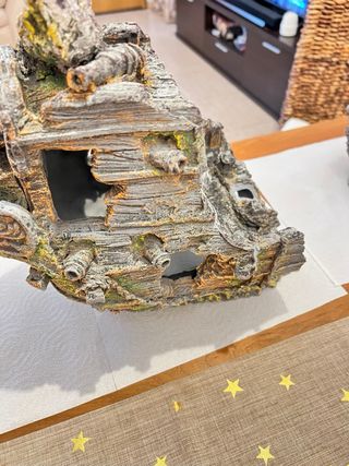 Barco y accesorios pecera gran tamaño