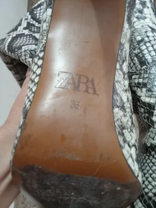 Botas altas animal print talla 36