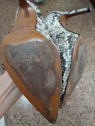 Botas altas animal print talla 36